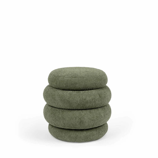 Taburet Finn verde D40 x H40cm