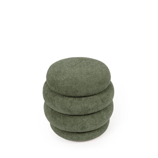 Taburet Finn verde D40 x H40cm