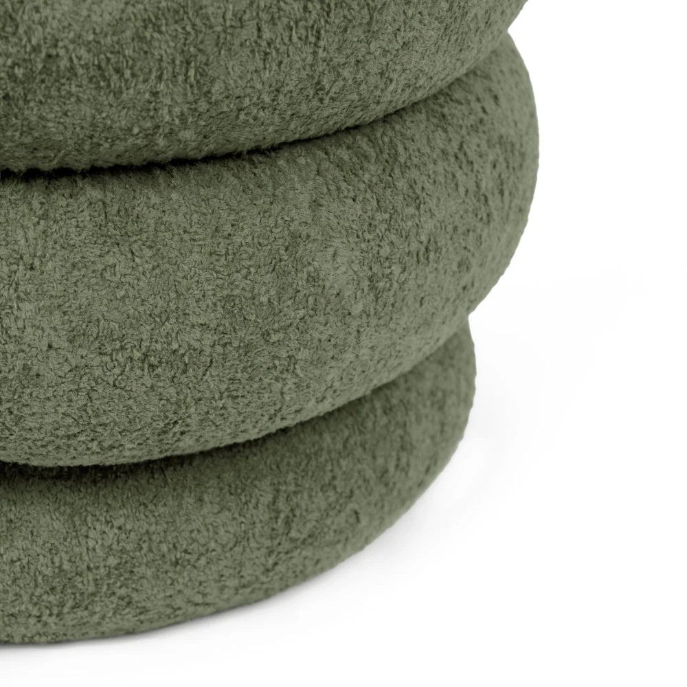 Taburet Finn verde D40 x H40cm