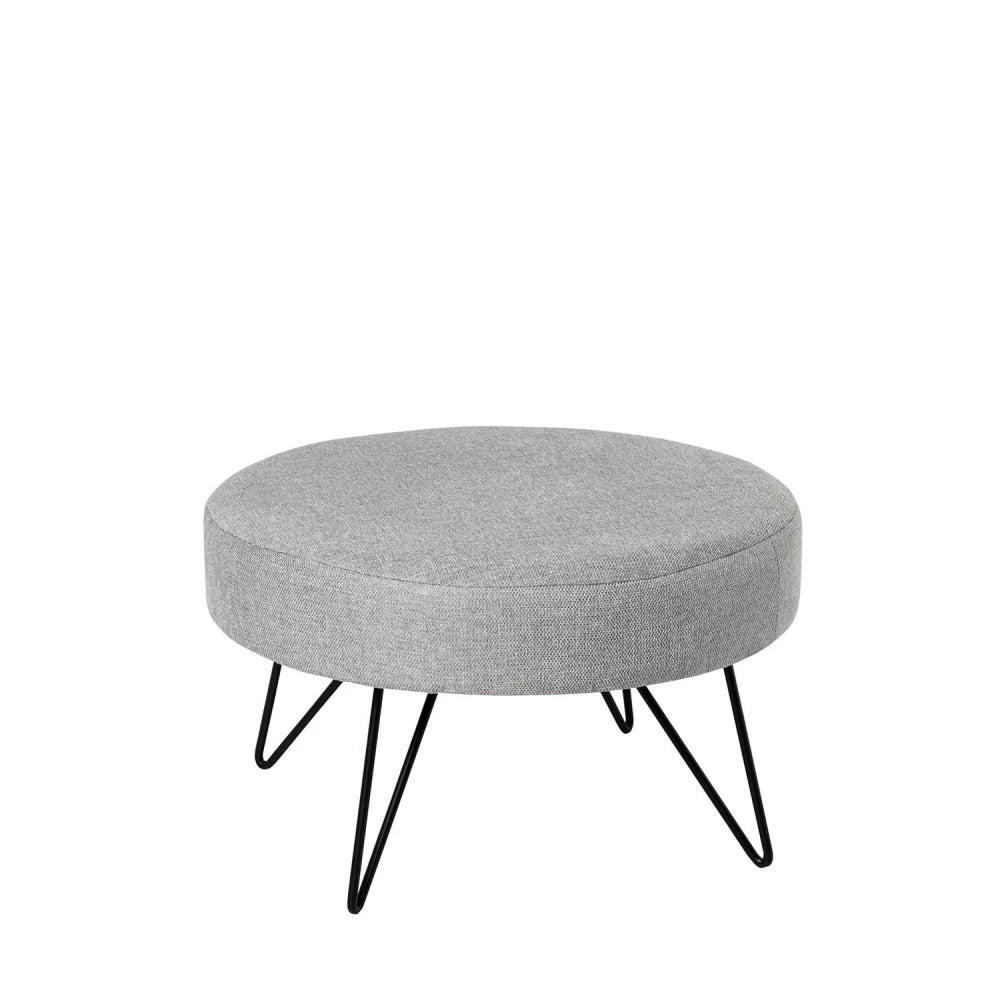 Taburet Aron gri D60cm x H40cm