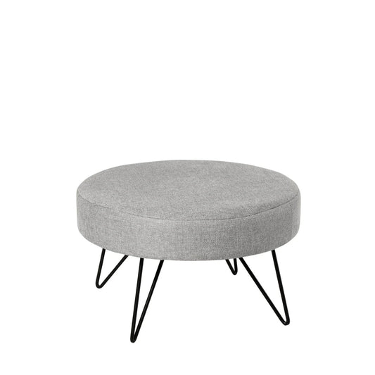 Taburet Aron gri D60cm x H40cm