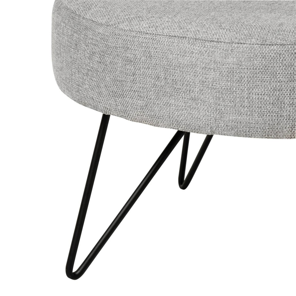 Taburet Aron gri D60cm x H40cm