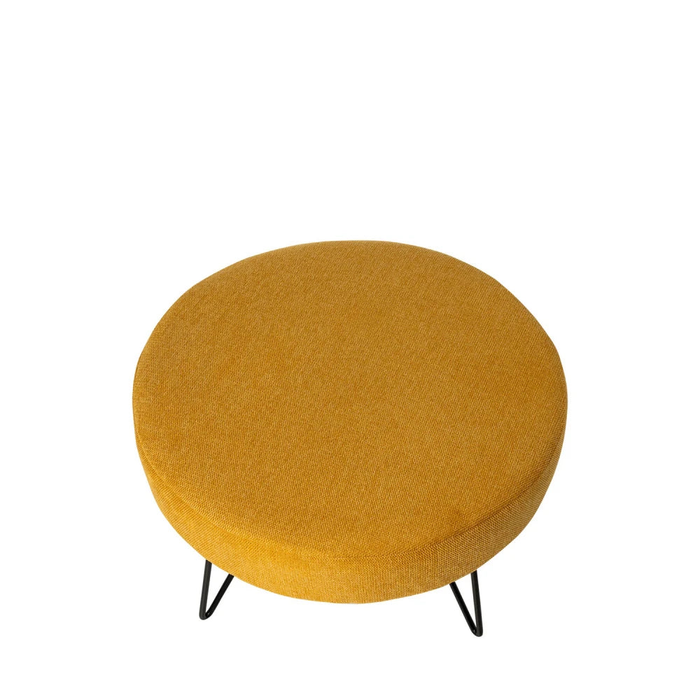 Taburet Aron galben D60cm x H36cm