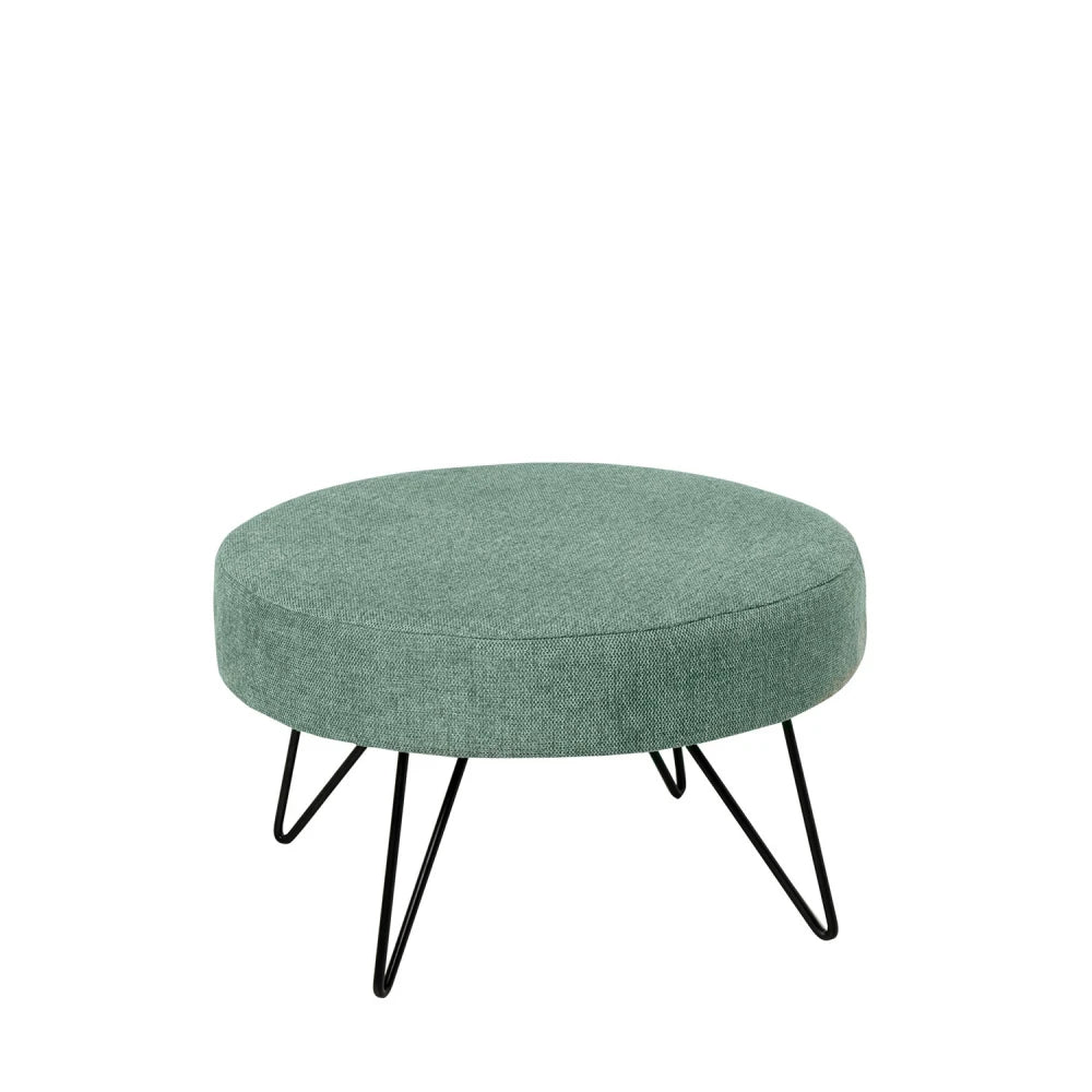 Taburet Aron verde D60cm x H36cm