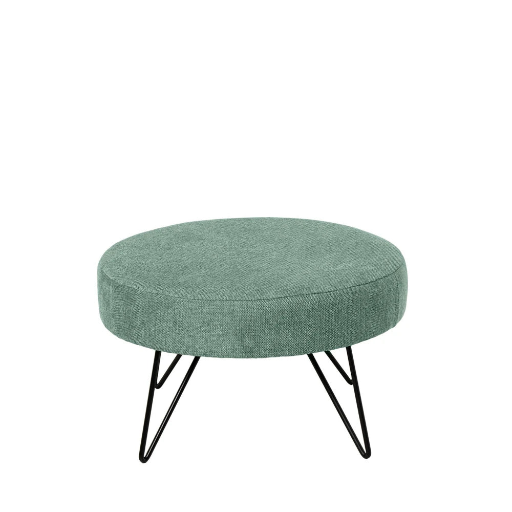 Taburet Aron verde D60cm x H36cm
