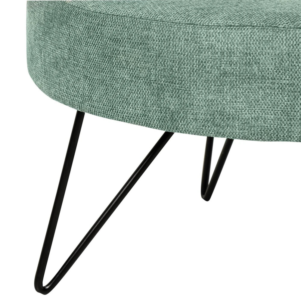 Taburet Aron verde D60cm x H36cm