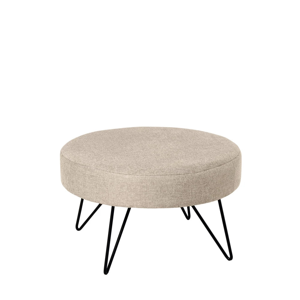 Taburet Aron bej D60cm x H36cm