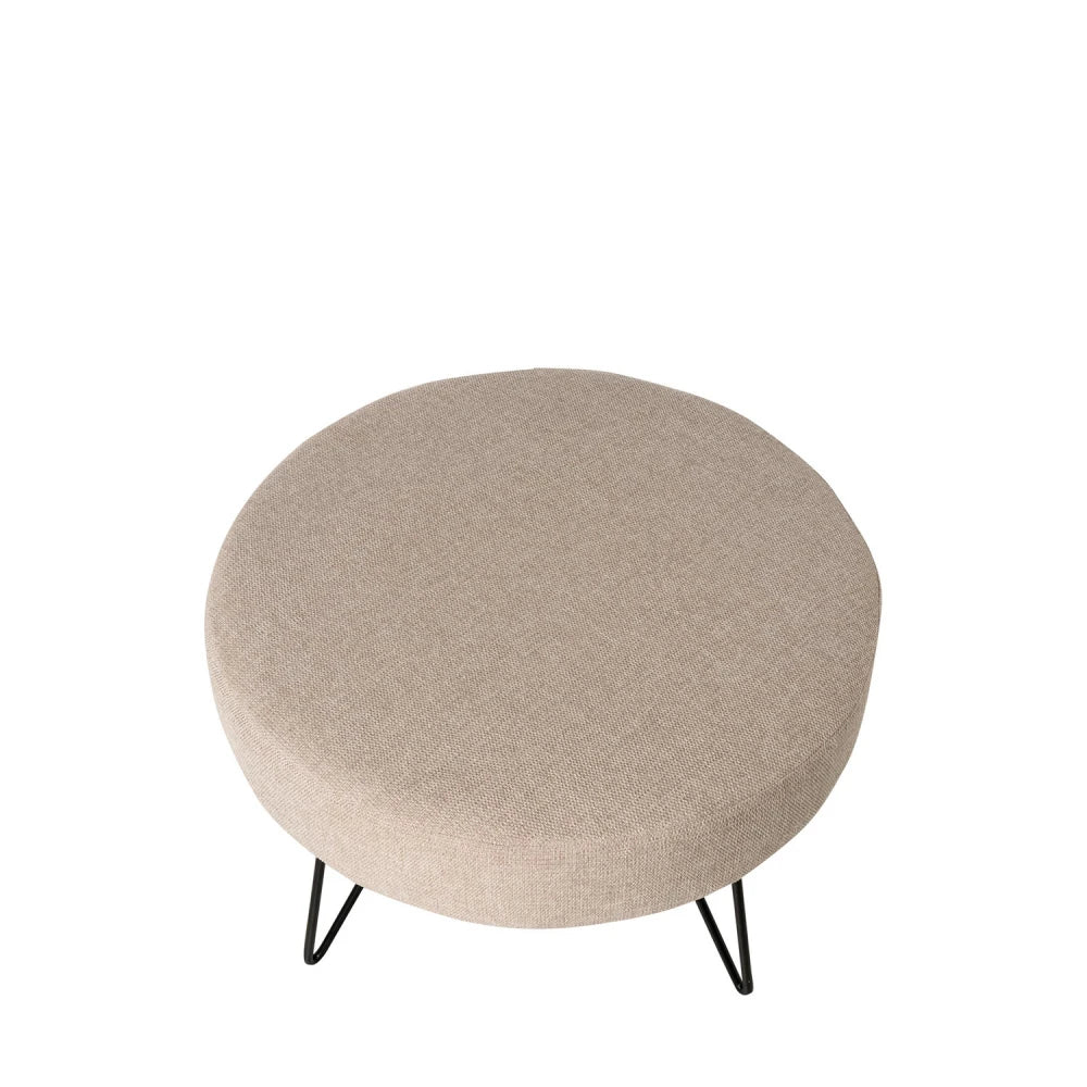 Taburet Aron bej D60cm x H36cm