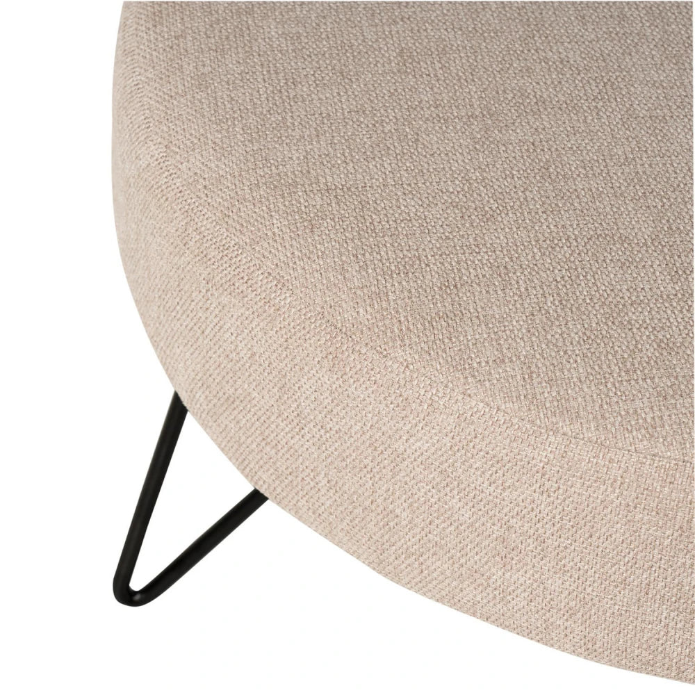 Taburet Aron bej D60cm x H36cm
