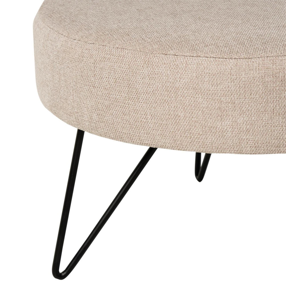 Taburet Aron bej D60cm x H36cm