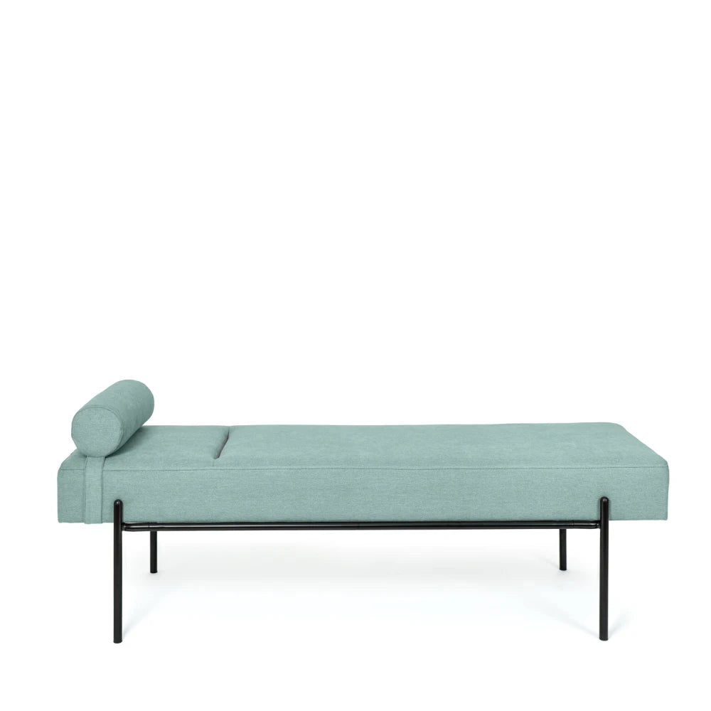 Bancheta Edimburgo verde / negru L140cm x A45cm x H55cm
