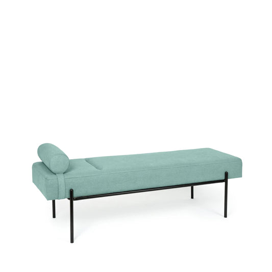 Bancheta Edimburgo verde / negru L140cm x A45cm x H55cm