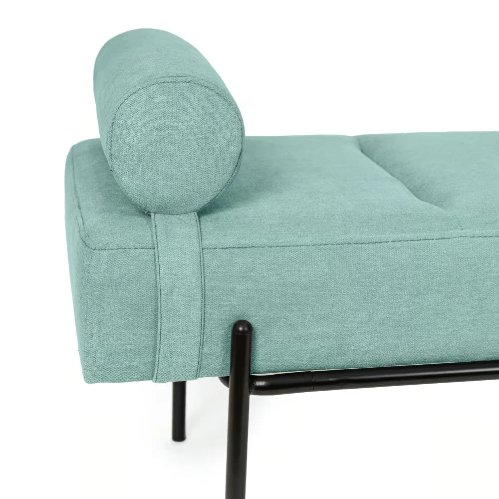 Bancheta Edimburgo verde / negru L140cm x A45cm x H55cm