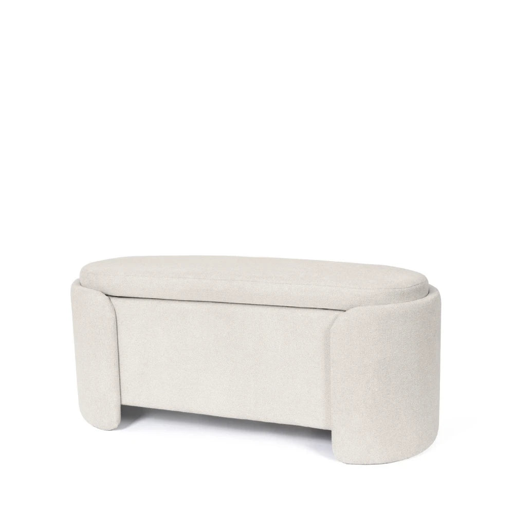 Bancheta Bernice gri L107cm x A44cm x H47cm
