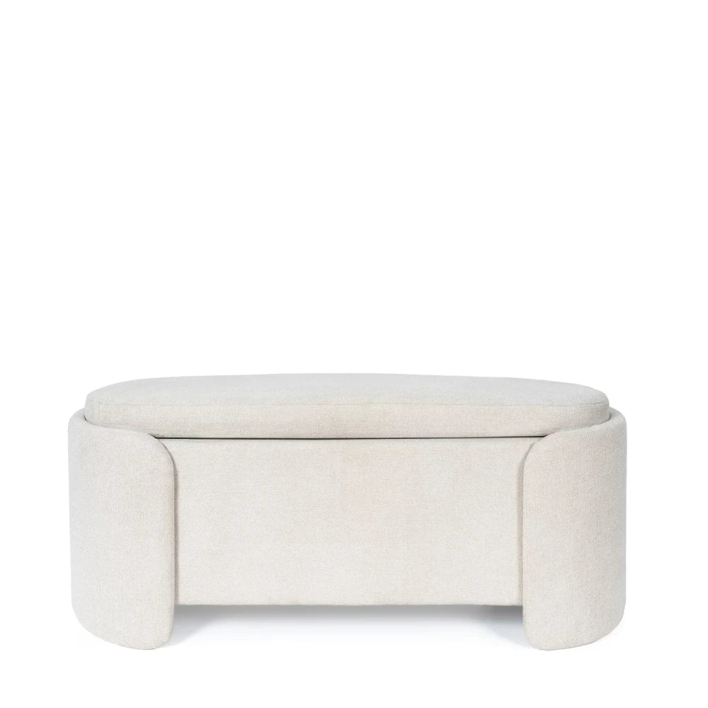 Bancheta Bernice gri L107cm x A44cm x H47cm