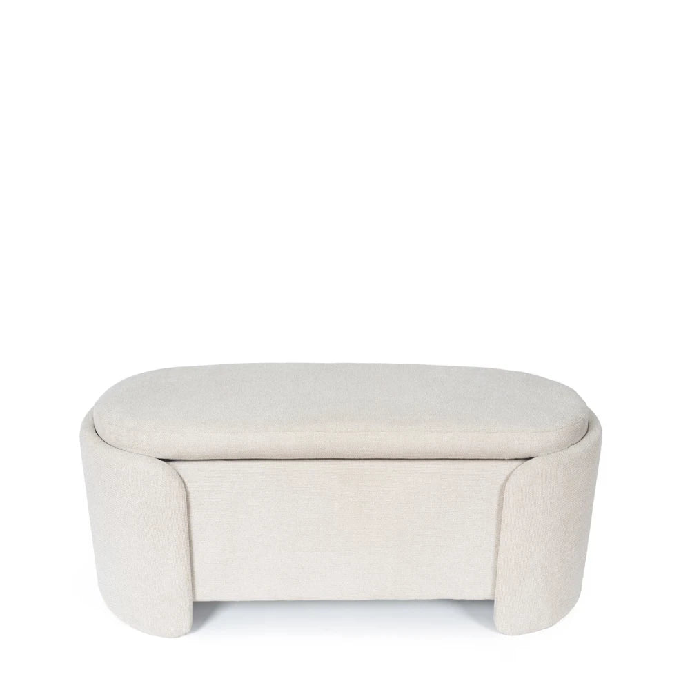 Bancheta Bernice gri L107cm x A44cm x H47cm