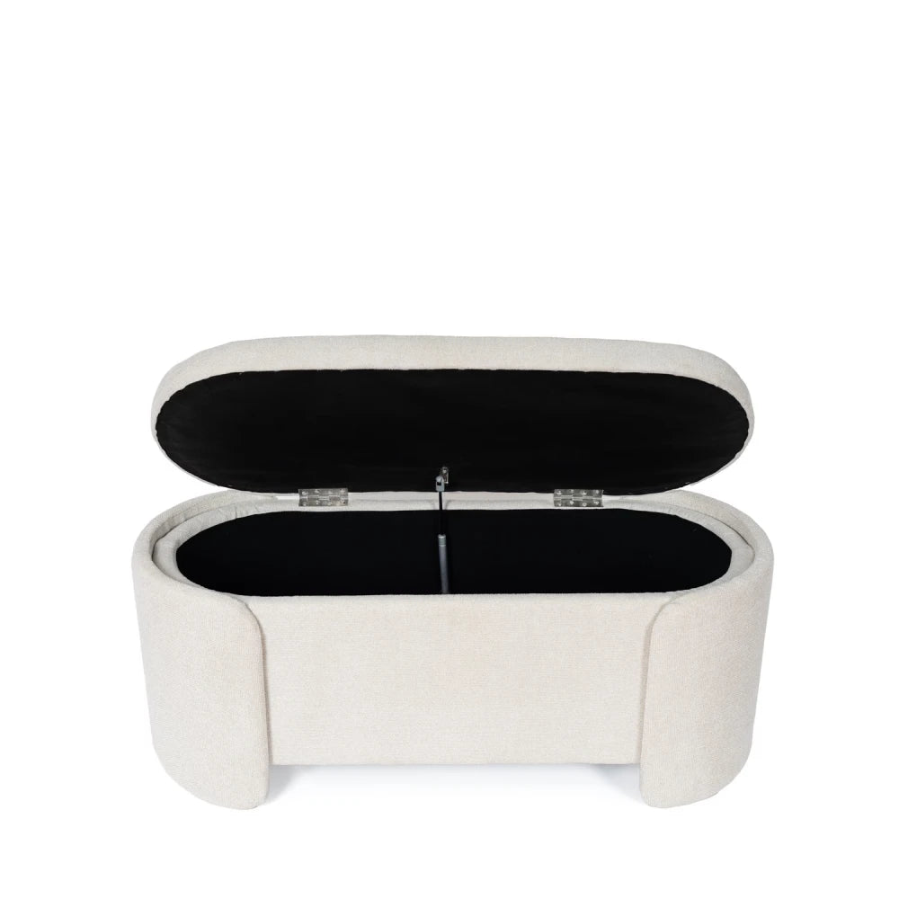 Bancheta Bernice gri L107cm x A44cm x H47cm