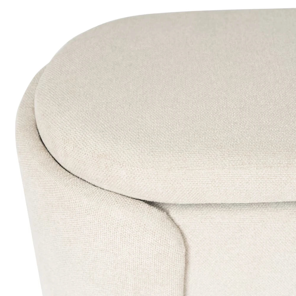 Bancheta Bernice gri L107cm x A44cm x H47cm