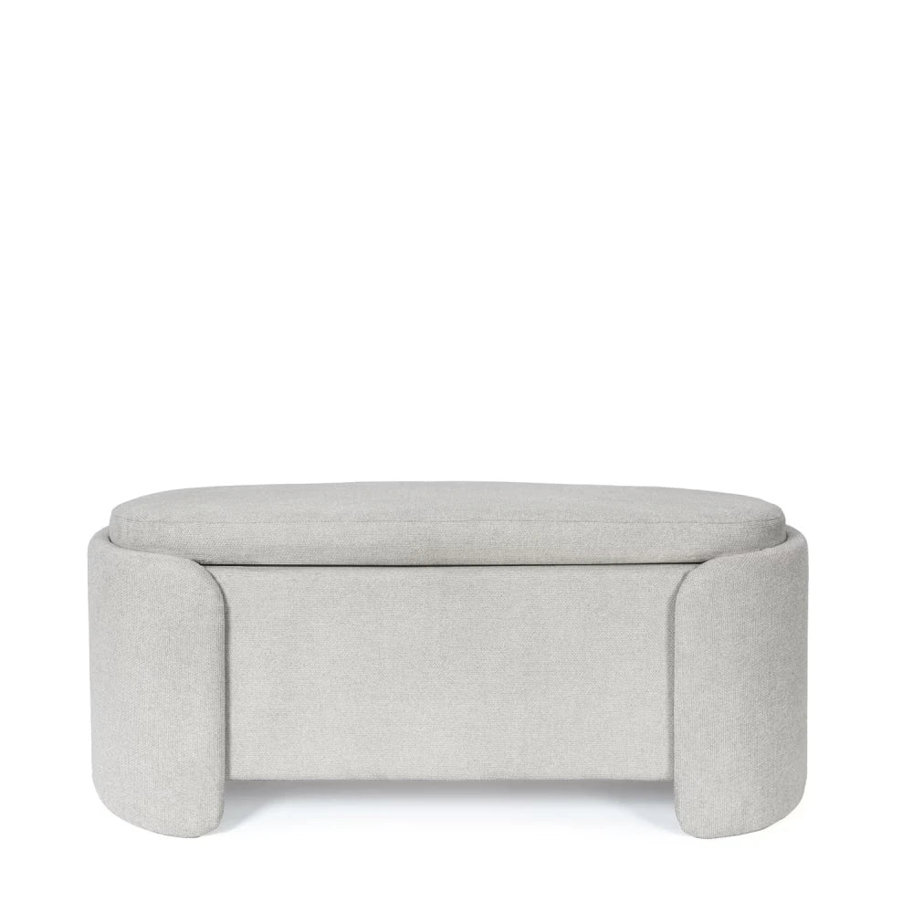 Bancheta Bernice gri L107cm x A44cm x H47cm