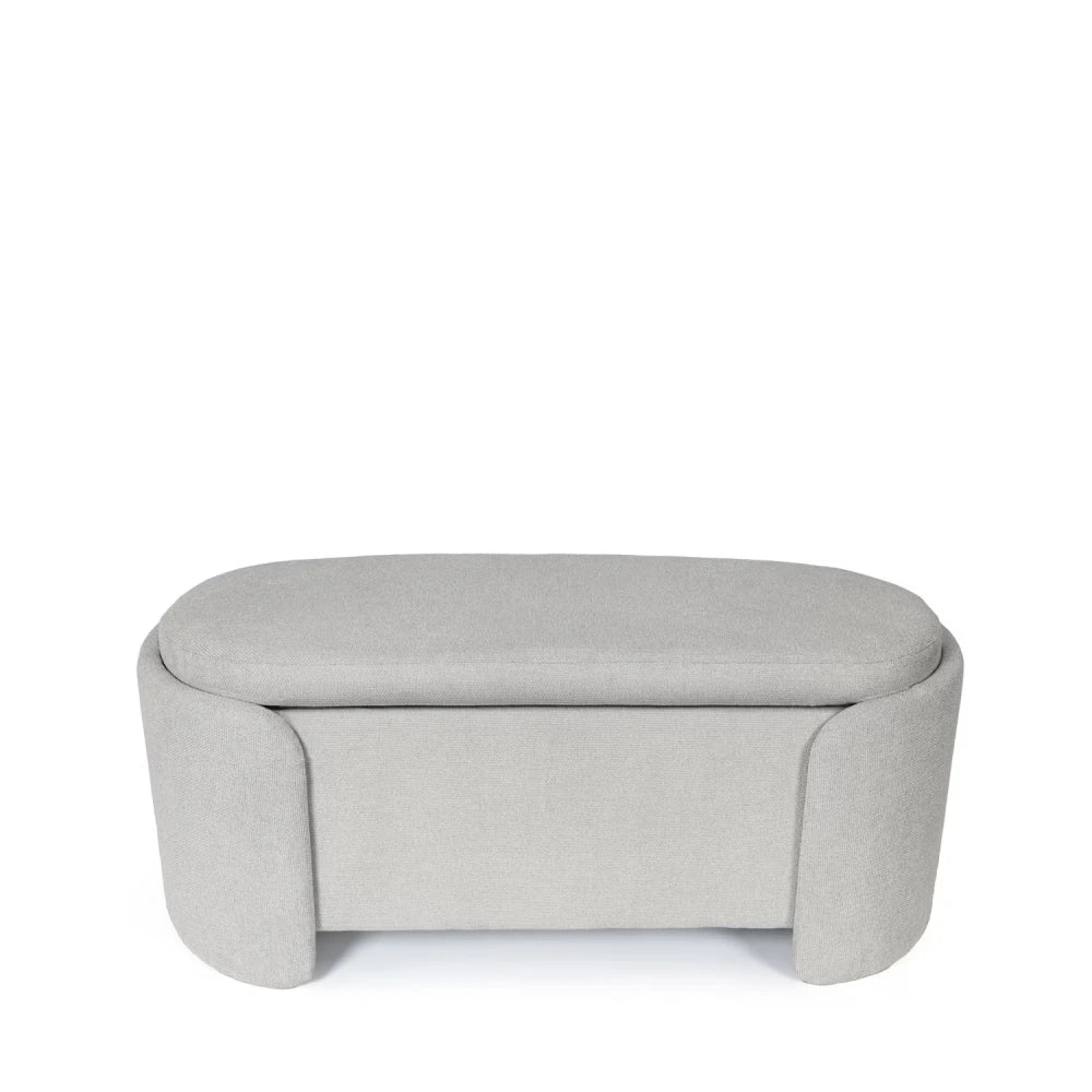 Bancheta Bernice gri L107cm x A44cm x H47cm