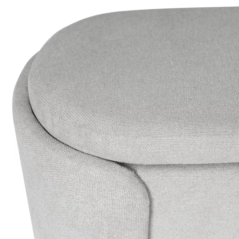 Bancheta Bernice gri L107cm x A44cm x H47cm
