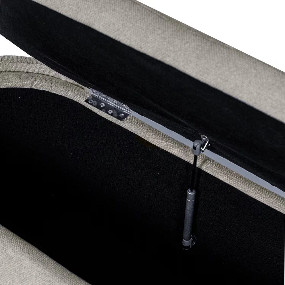 Bancheta Bernice bej L107cm x A44cm x H47cm