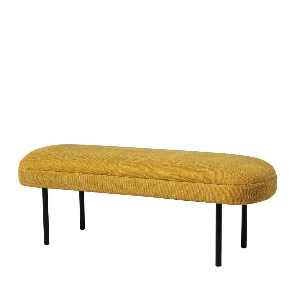Bancheta Marsella galben L119cm x A43cm x H44cm