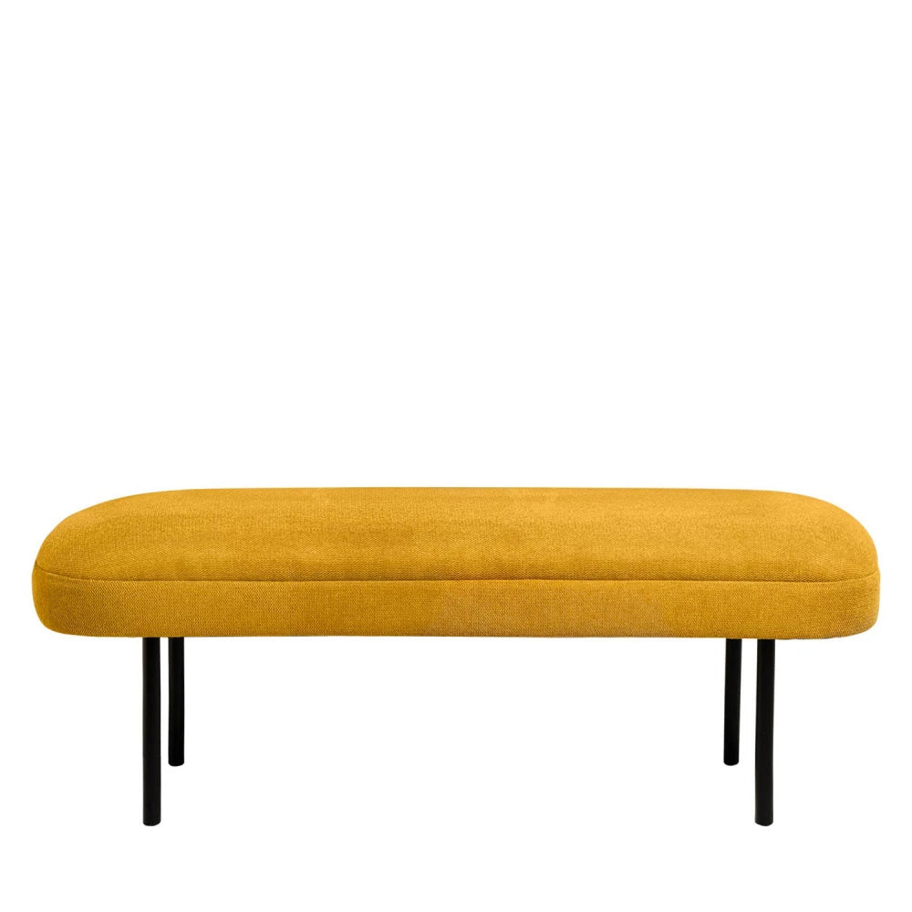 Bancheta Marsella galben L119cm x A43cm x H44cm