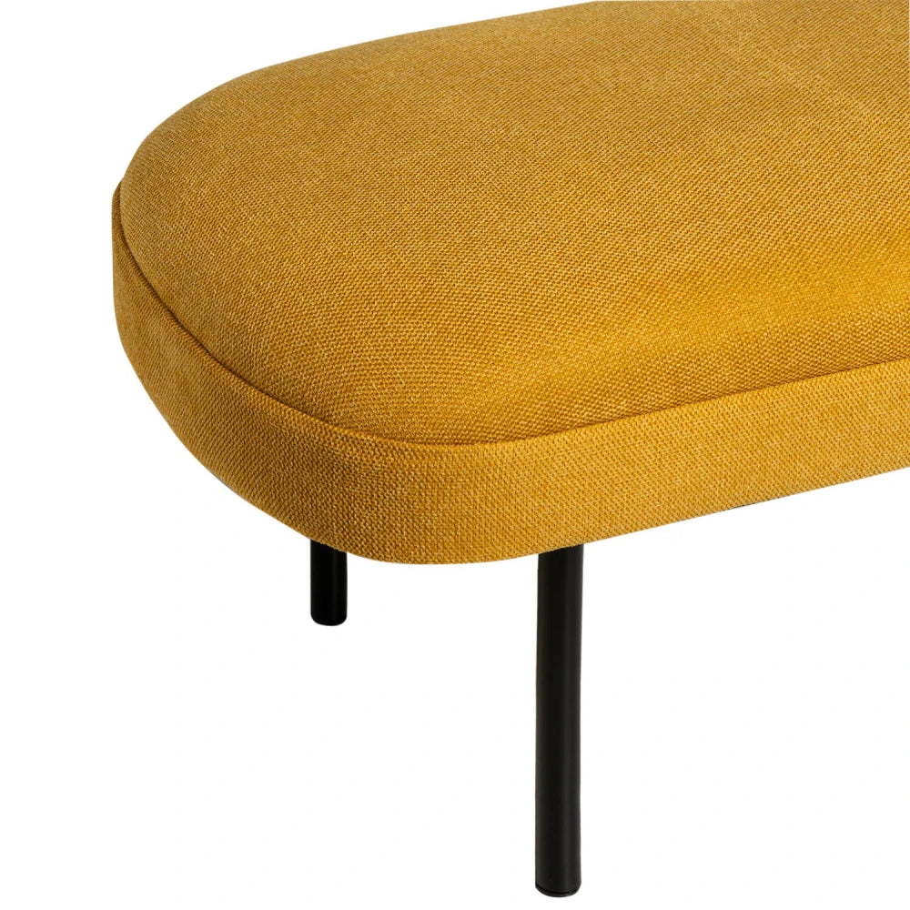 Bancheta Marsella galben L119cm x A43cm x H44cm