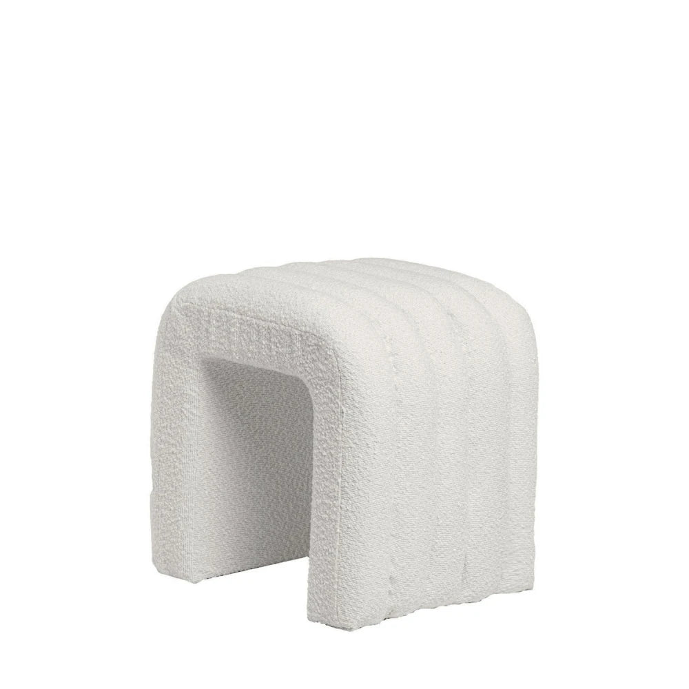 Taburet Edy alb l42cm x A36cm x H42cm