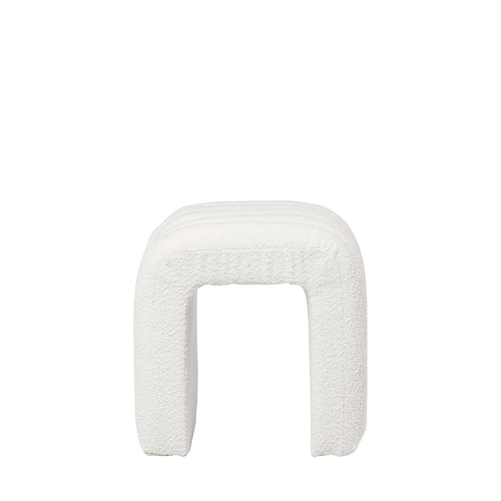 Taburet Edy alb l42cm x A36cm x H42cm