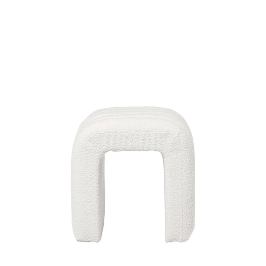 Taburet Edy alb l42cm x A36cm x H42cm