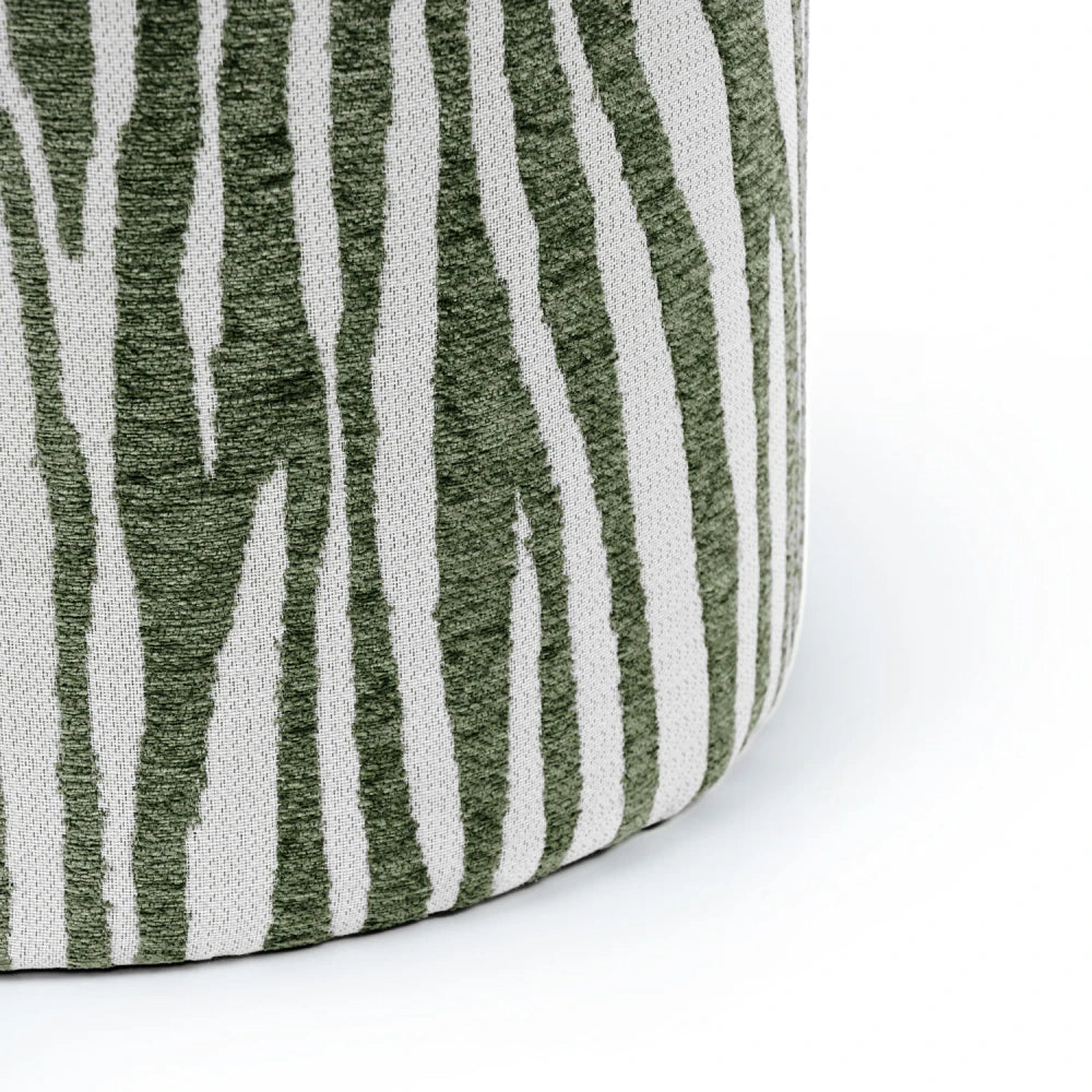 Taburet Dennis verde D50 x H35cm