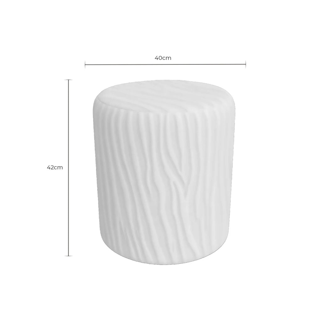 Taburet Dennis verde D50 x H35cm