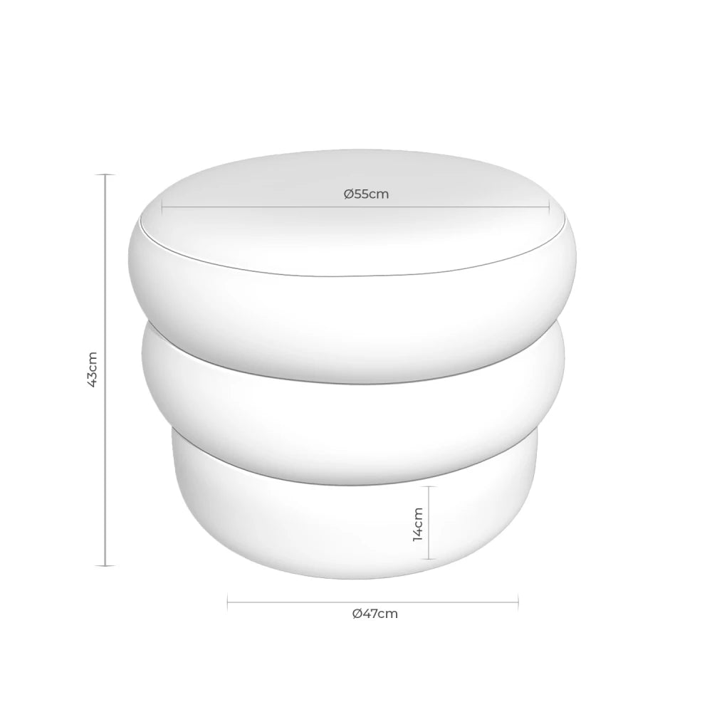 Taburet Elliot maro D55cm x H43cm