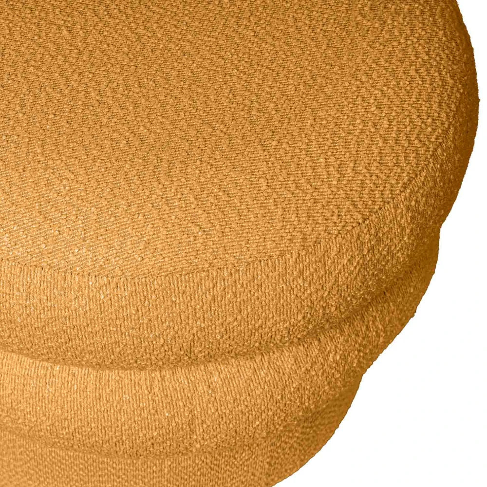 Taburet Elliot galben D55cm x H43cm