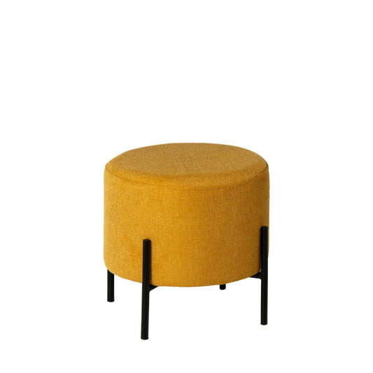 Taburet Herman galben D40cm x H41cm