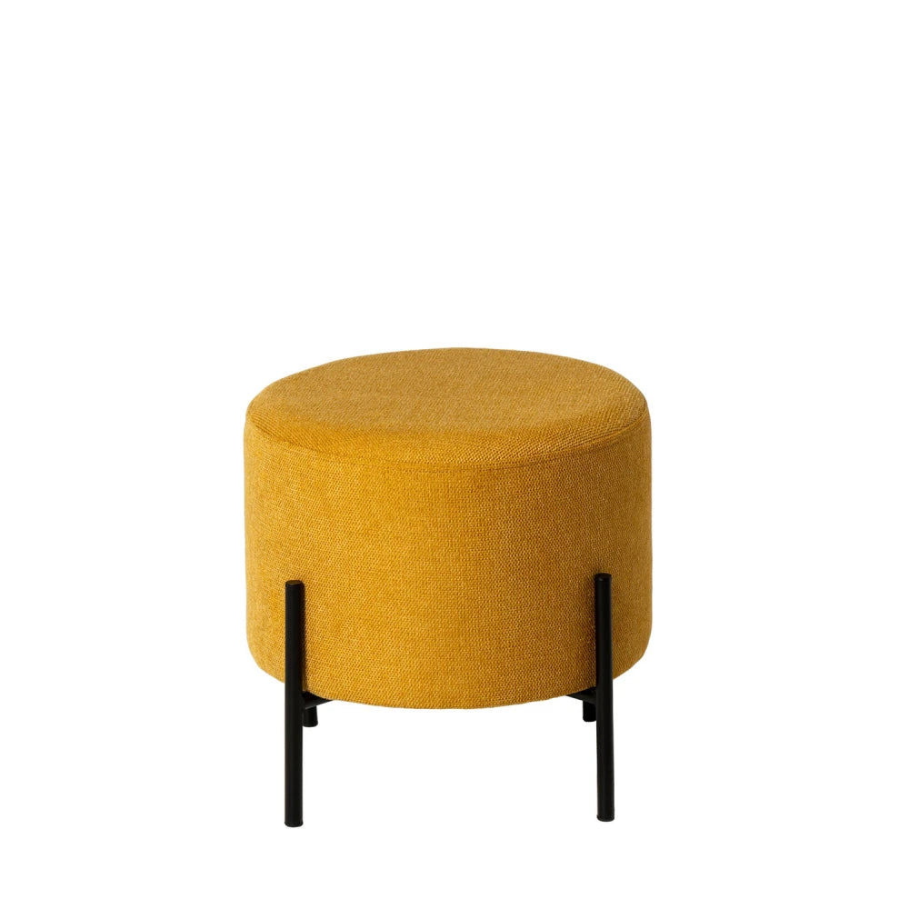 Taburet Herman galben D40cm x H41cm