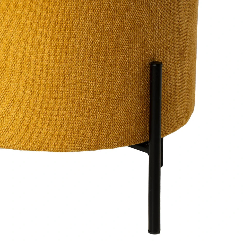 Taburet Herman galben D40cm x H41cm