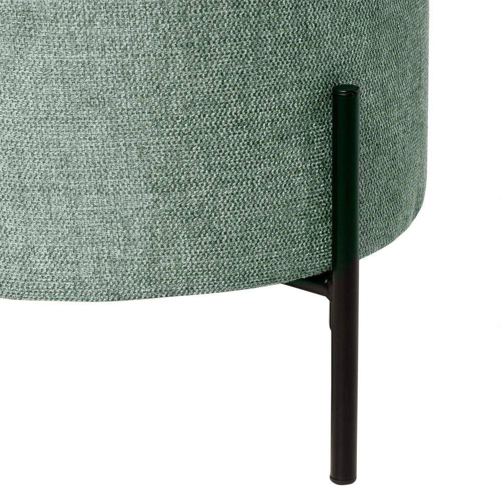 Taburet Herman verde D40cm x H41cm