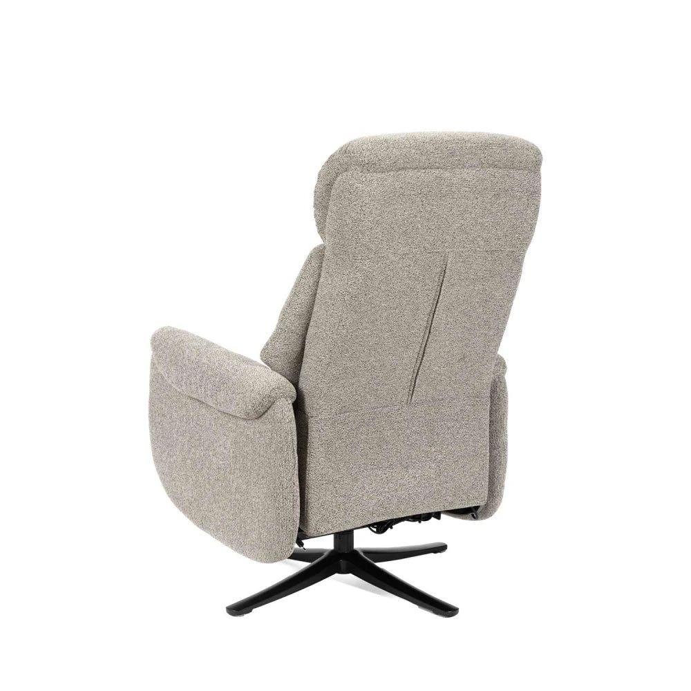 Fotoliu cu recliner electric 2 motoare rotativ 360 TAMIKO Taupe L74cm x A88cm x H109cm