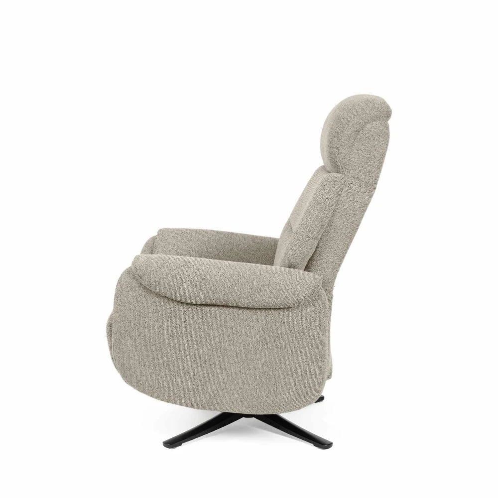 Fotoliu cu recliner electric 2 motoare rotativ 360 TAMIKO Taupe L74cm x A88cm x H109cm