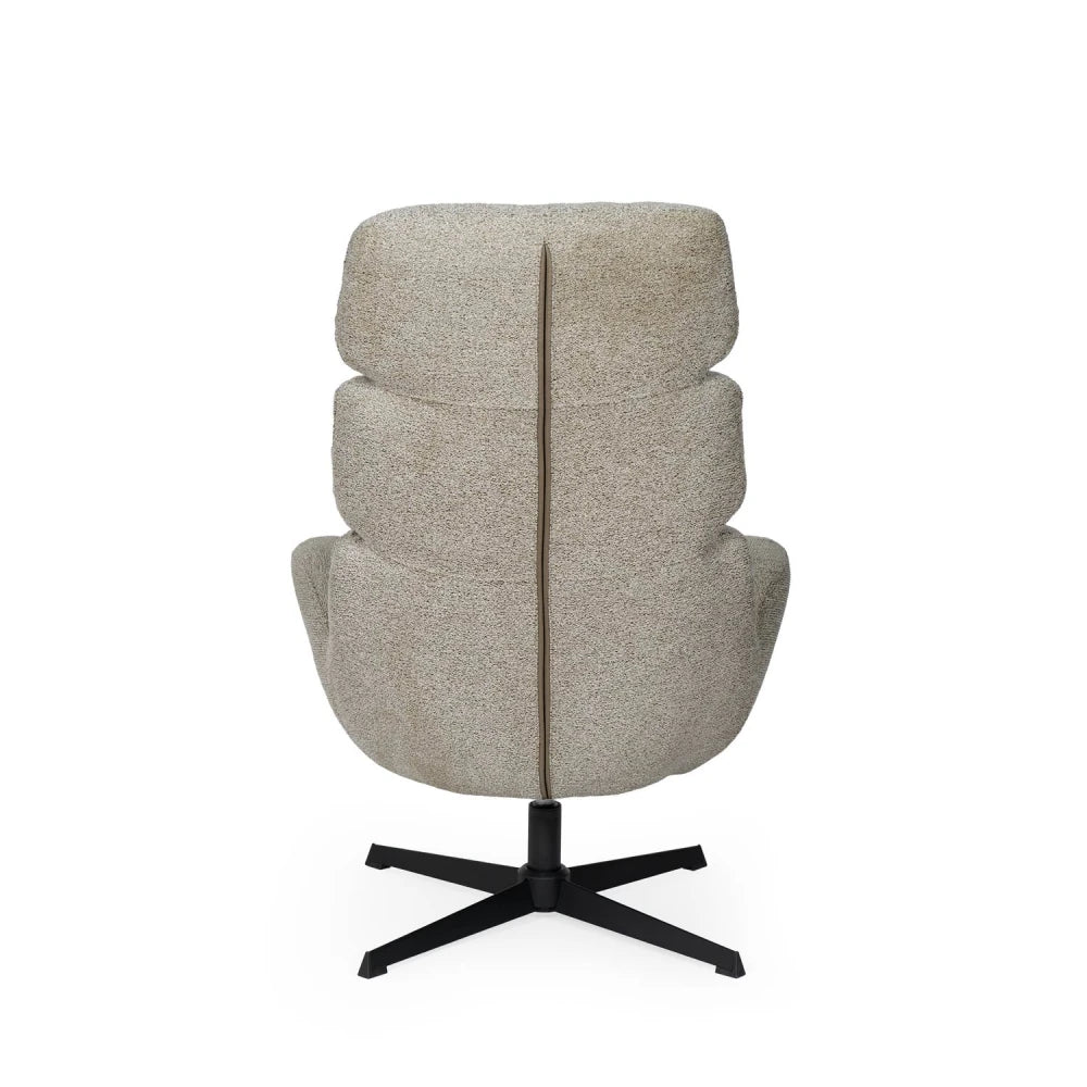 Fotoliu rotativ 360 PAULINE Taupe L75cm x A86cm x H109cm