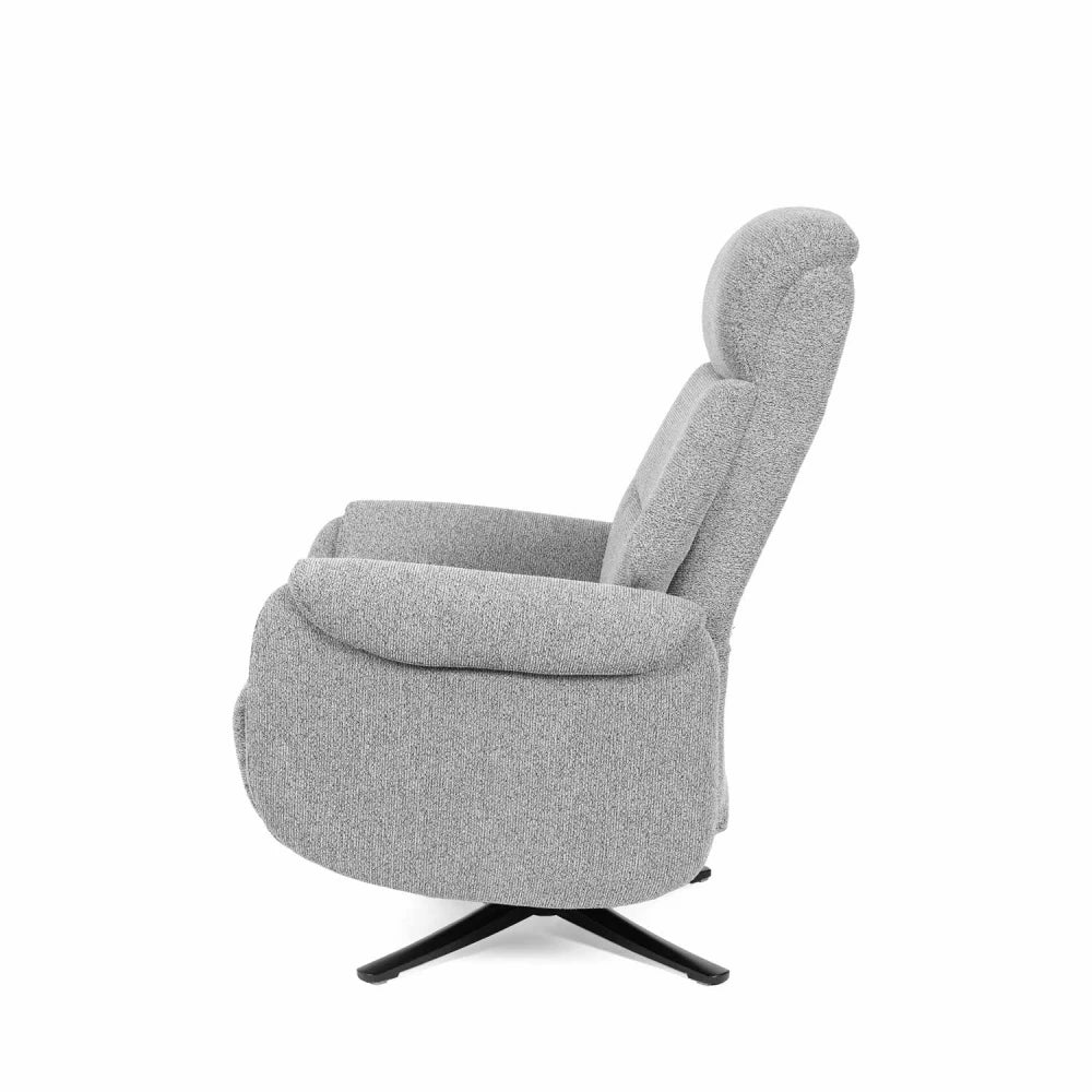 Fotoliu cu recliner electric 2 motoare rotativ 360 TAMIKO Gri L74cm x A88cm x H109cm