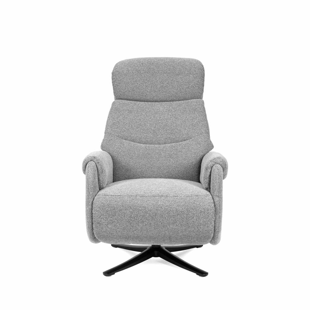 Fotoliu cu recliner electric 2 motoare rotativ 360 TAMIKO Gri L74cm x A88cm x H109cm