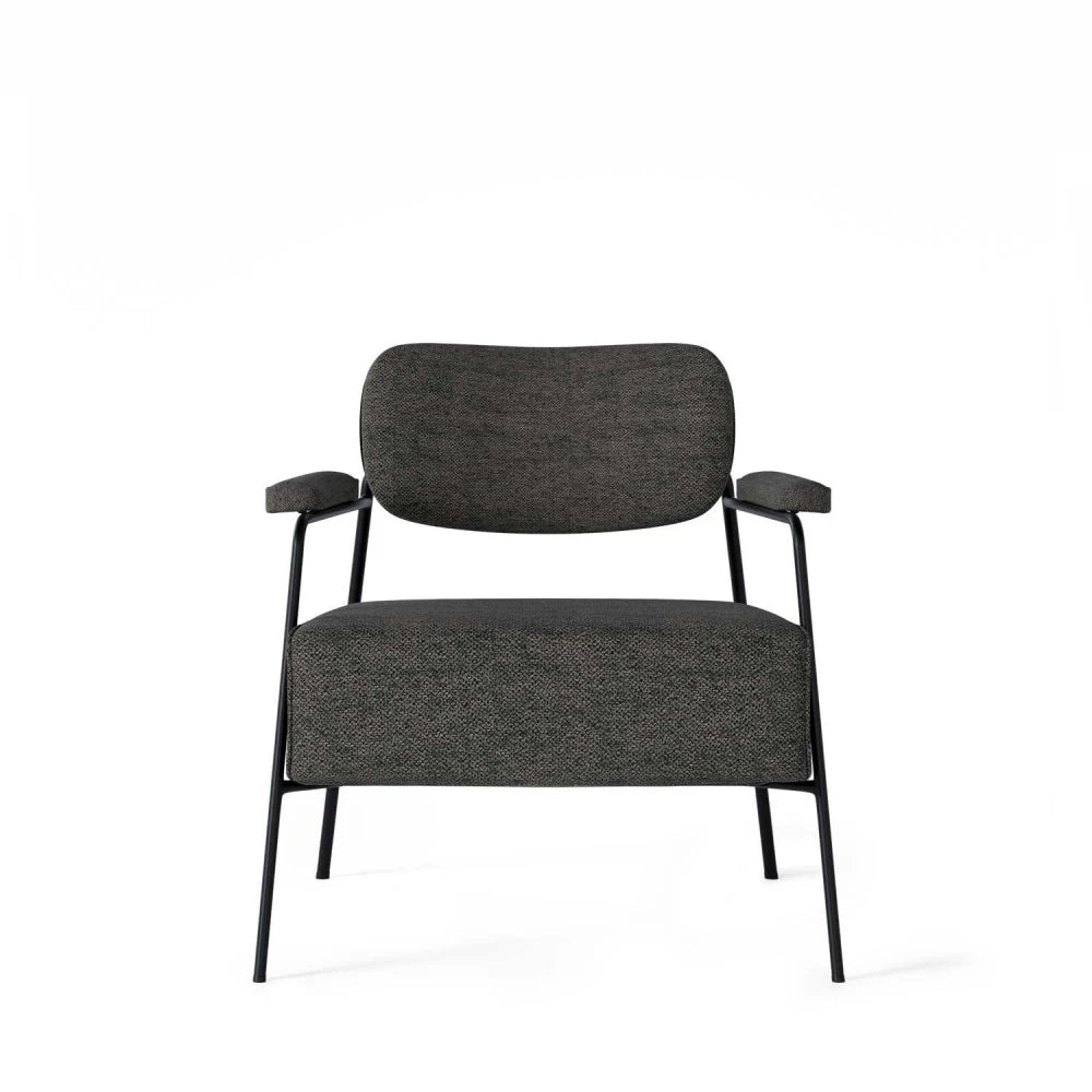 Fotoliu modern cu cadru metalic BREDA Gri inchis L70cm x A77cm x H78cm