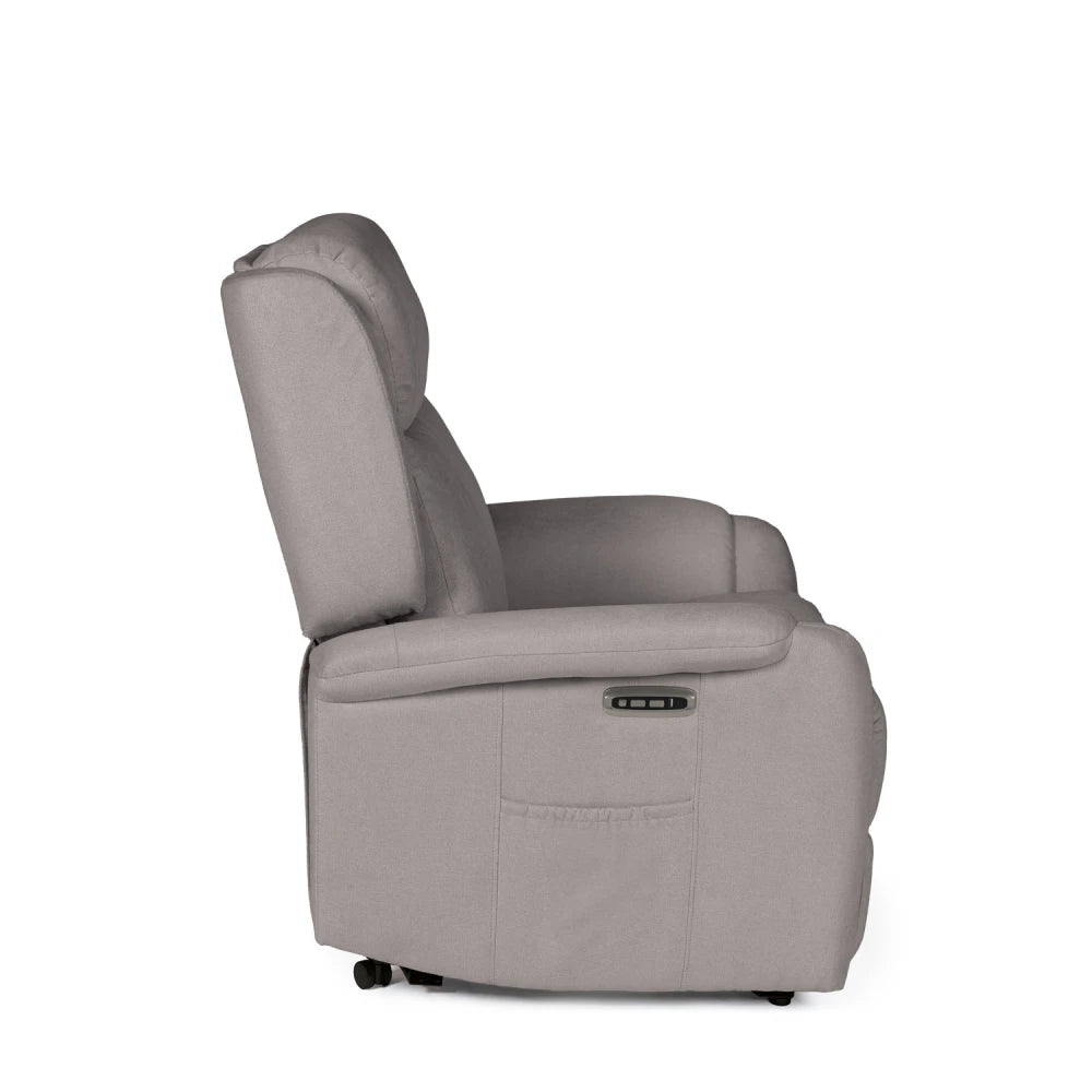 Fotoliu electric Power Lift 2 motoare AKARI Taupe L70cm x A86cm x H145cm