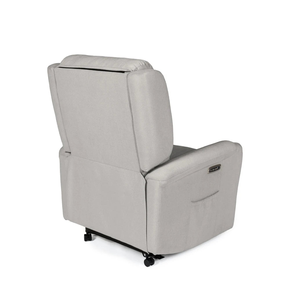 Fotoliu electric Power Lift 2 motoare AKARI Gri deschis L70cm x A86cm x H145cm