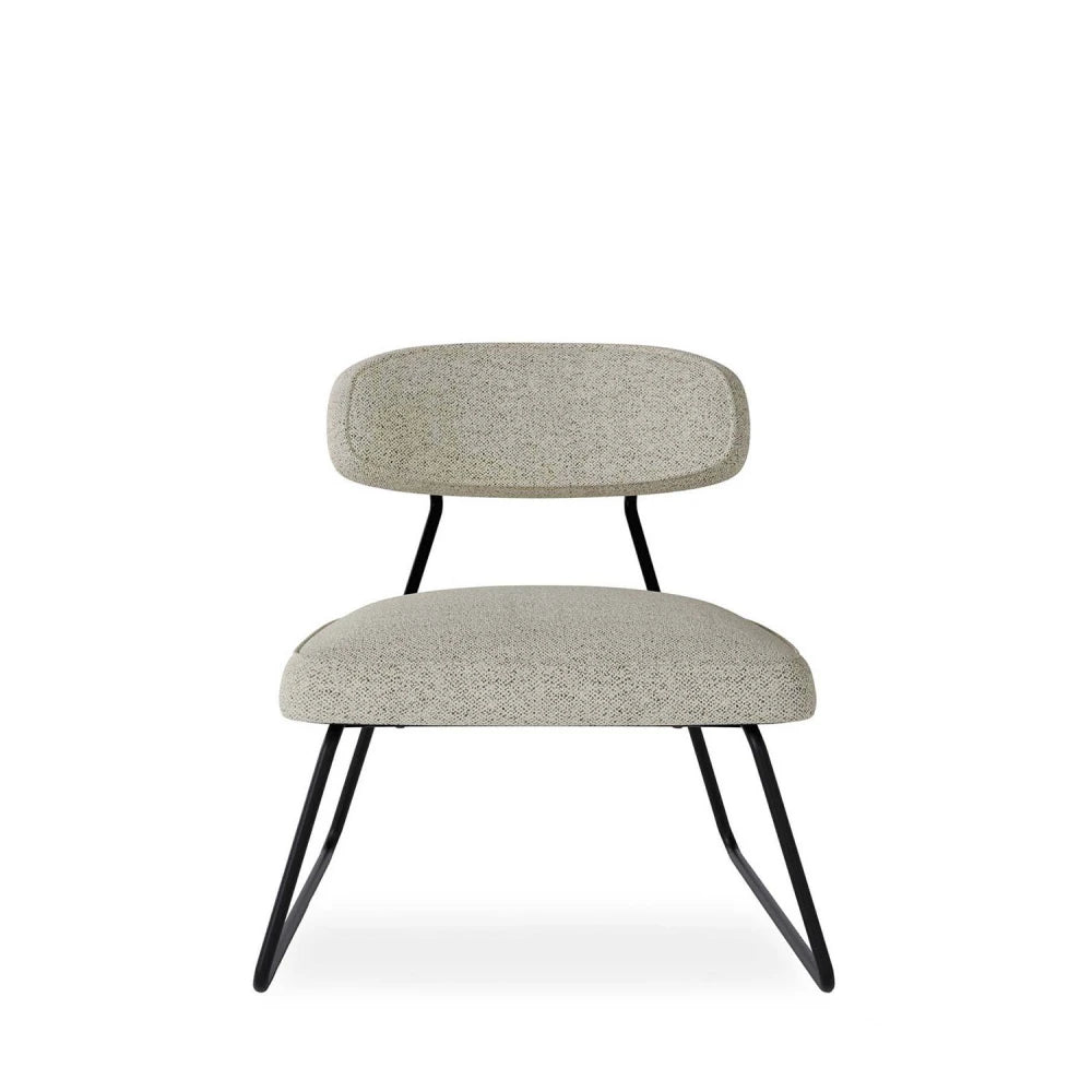 Fotoliu modern cu cadru metalic NICOSIA Taupe L64cm x A74cm x H73cm