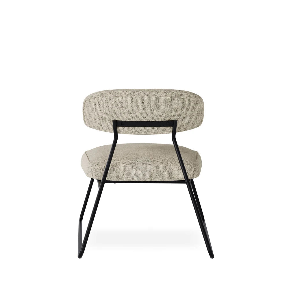 Fotoliu modern cu cadru metalic NICOSIA Taupe L64cm x A74cm x H73cm